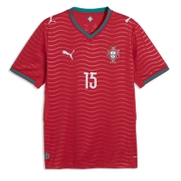 Camiseta Portugal Joao Neves #15 Primera Equipación Replica Mundial 2026 mangas cortas